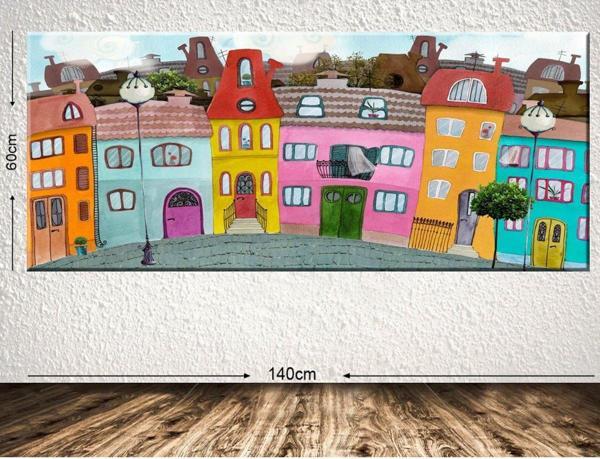 Tablo Center Dev Boyut Dekoratif Kanvas Tablo 60x140 cm - Image 1