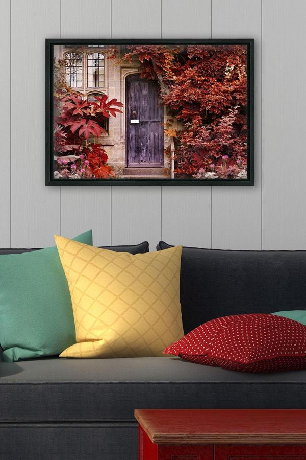 Tablo Center Siyah L Çerçeve Kanvas Tablo 105x145 cm - Image 1