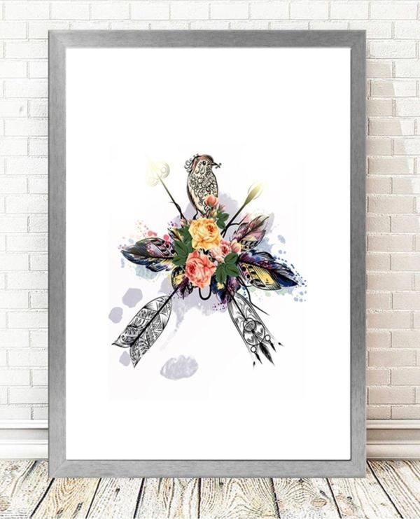 Tablo Center Gümüş Çerçeveli Tablo 25 cm x 30 cm - Image 1