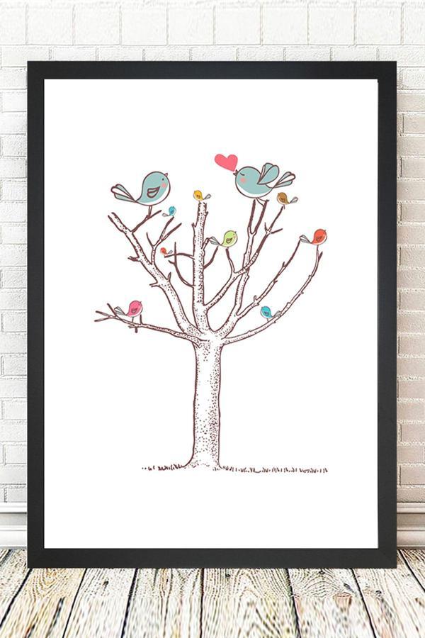 Tablo Center Siyah Çerçeveli Tablo 25 cm x 30 cm - Image 1