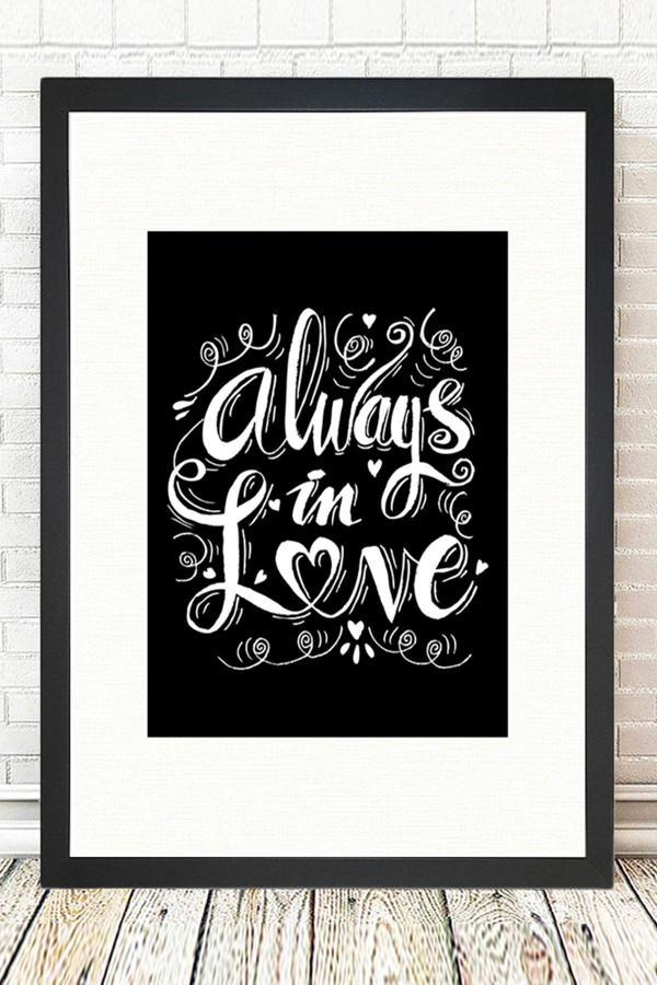 Tablo Center Siyah Çerçeveli Tablo 25 cm x 30 cm - Image 1