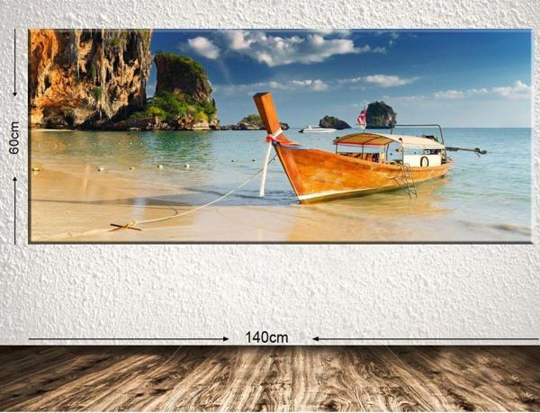 Tablo Center Dev Boyut Manzara Kanvas Tablo 60x140 cm - Image 1