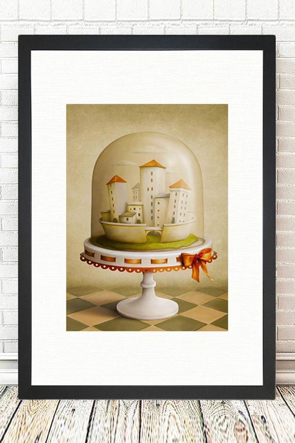 Tablo Center Siyah Çerçeveli Tablo 25 cm x 30 cm - Image 1