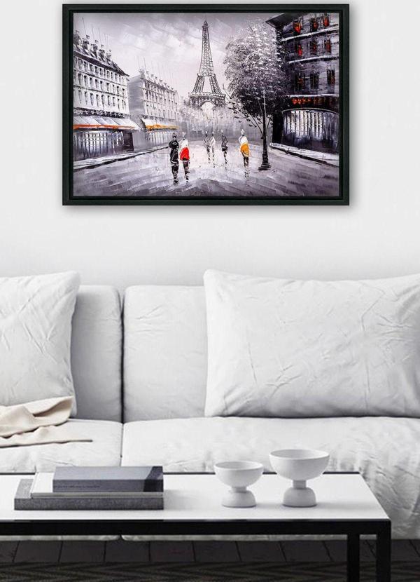 Tablo Center Siyah L Çerçeve Kanvas Tablo 75x105 cm - Image 1
