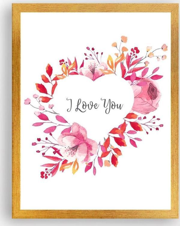 Tablo Center Altın Çerçeveli Tablo 25 cm x 30 cm - Image 1