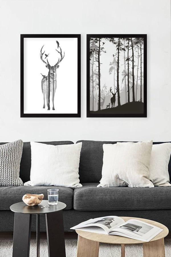 Tablo Center 2 Parçalı Çerçeveli Tablo Set - Image 1