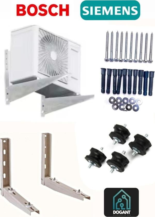 Dogant Bosch Sıemens 12000 Ve 1800 Btu Dış Ünite Konsol Klima 50 Cm Ayak +Titreşim Takozu +Vida Dubel - Image 1