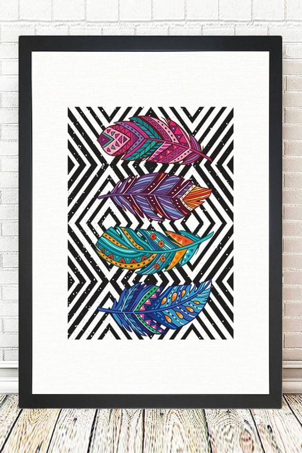 Tablo Center Siyah Çerçeveli Tablo 25 cm x 30 cm - Image 1