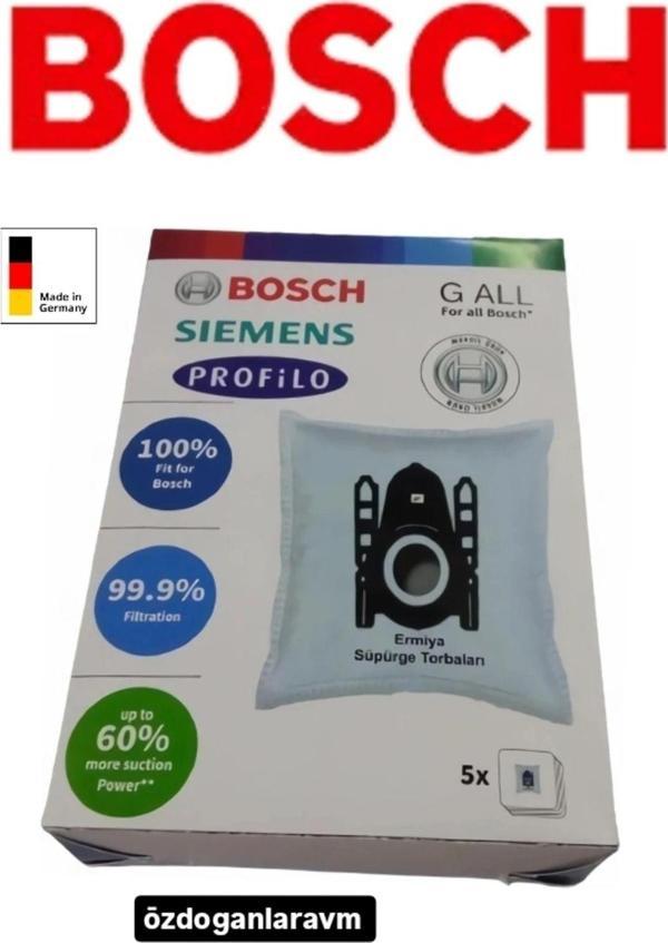 Dogant Bosch Süpürge 5 Adet Kutulu Toz Torbası Motor Filitreli - Image 1