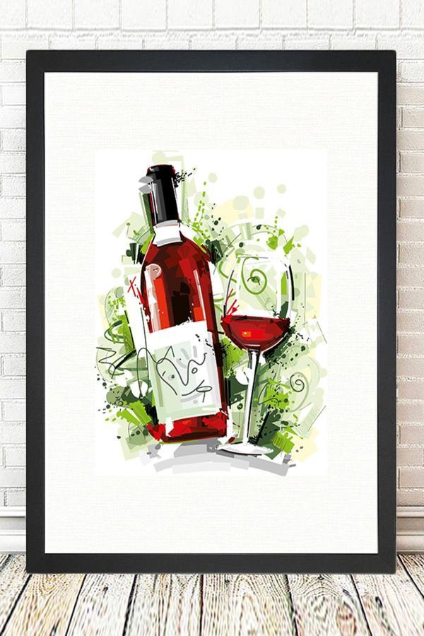 Tablo Center Siyah Çerçeveli Tablo 25 cm x 30 cm - Image 1