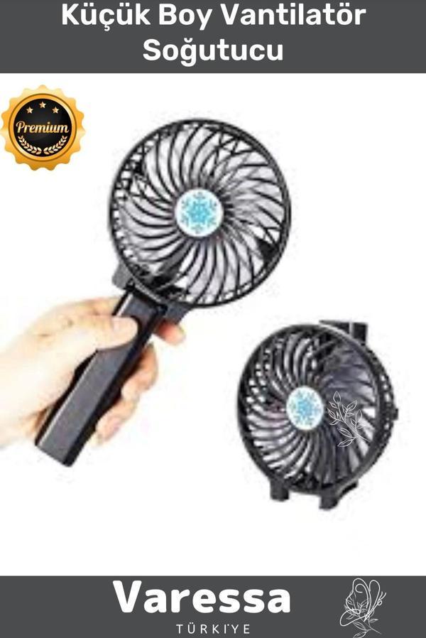 Premium Seri Cep Boy Şarjlı 3 Kademeli Sessiz Taşınabilir Mini Pervaneli Soğutucu Küçük Vantilatör - Image 1