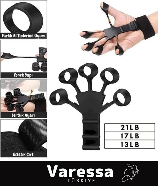 Premium Seri El Bilek Kol Parmak Kas Kavrama Güçlendirici Geliştirici Silikon Örümcek Lastik - Image 1