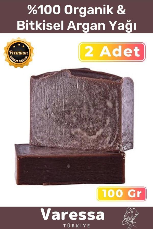 Premium Seri Organik Bitkisel %100 Doğal Güzel Kokulu El Yüz Saç Orijinal 2'li Argan Yağı Sabunu - Image 1