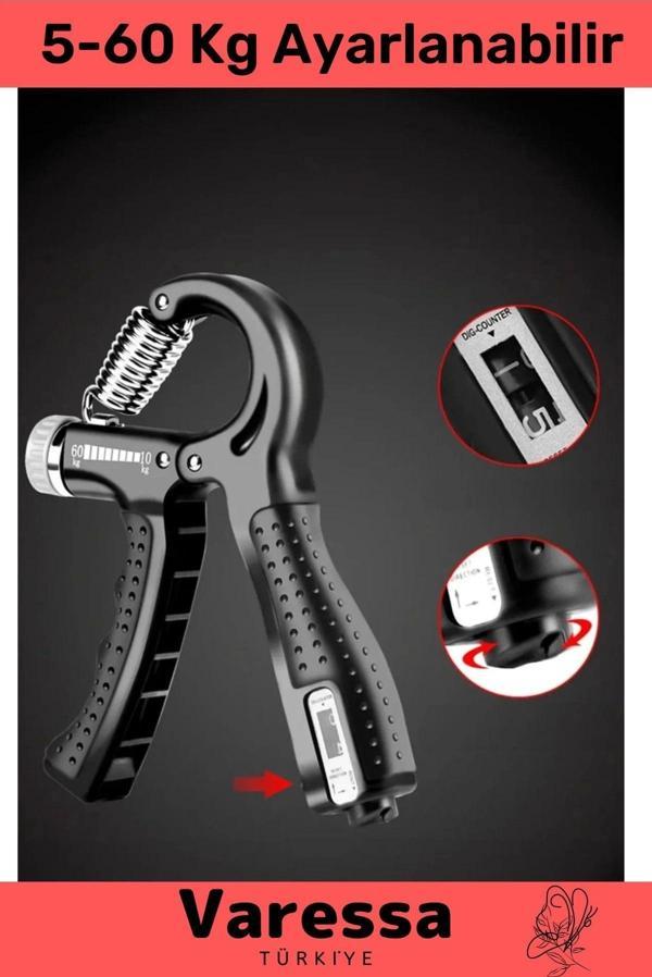 Premium Seri Sayaçlı El Yayı Bilek Kası Güçlendirici Ayarlanabilir 5-60 Kg Bilek Güçlendirici - Image 1