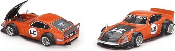 1:64 Diecast Nissan GT Fairlady Z Kaido Larry Chen V1 Orange Bang Mini GT Model Araba - Image 1