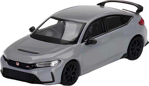 1:64 Diecast Honda Civic Type R Sonic Gray Pearl Mini GT Model Araba - Image 1