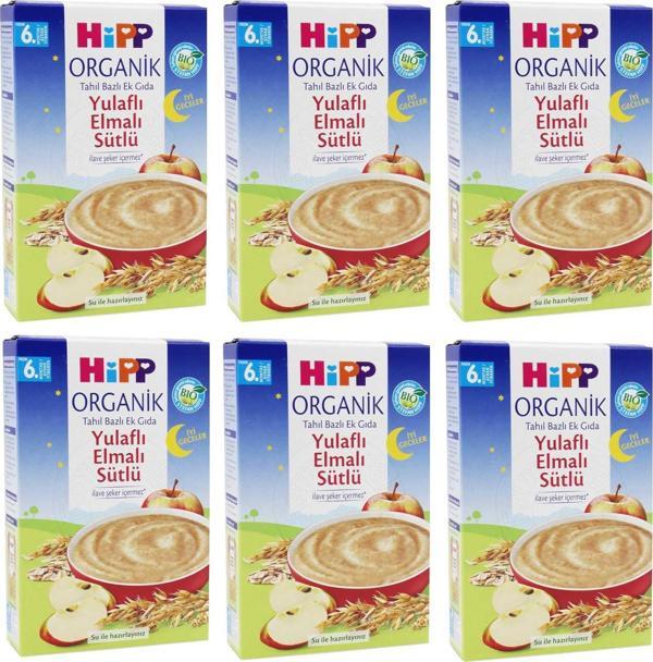 Hipp İyi Geceler Organik Yulaflı Elmalı 6+ Ay Kaşık Maması 250 gr 6 ADET - Image 1