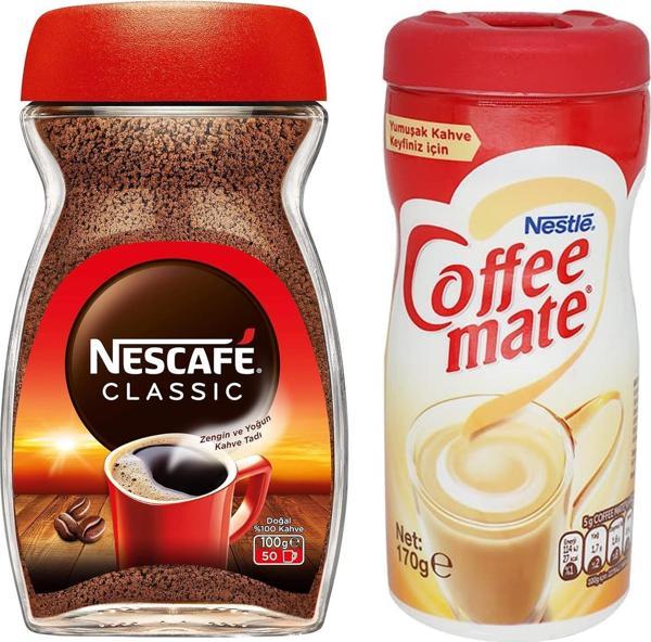 Nescafe Classic Kahve Kavanoz 100 gr + Nestle Coffee Mate Kahve Beyazlatıcı 170 gr - Image 1