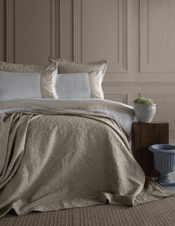 ÇİFT KİŞİLİK YATAK ÖRTÜSÜ NEVRESİM SET TOLEDO BEIGE - YATAK ORTUSU - Image 1