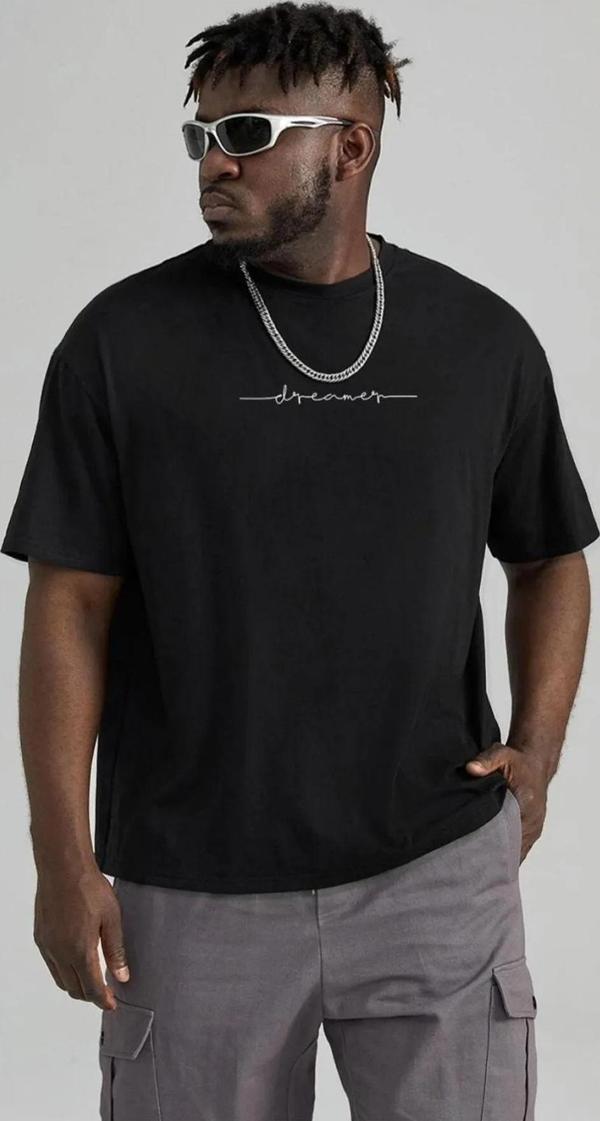 Erkek Dreamer Baskılı Oversize Tshirt - Image 1