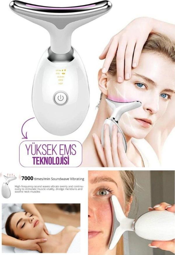 Adm Store Gıdık Sarkma Yüz Kırışık Giderici Yeni Nesil Boyun Cilt ve Yüz Sıkılaştırıcı EMS Güzellik Cihazı - Image 1