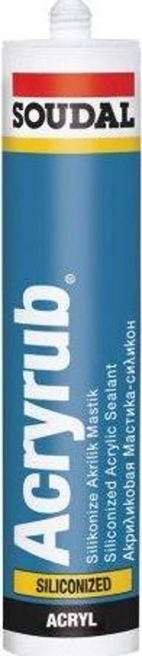 SOUDAL SİLİKONİZE MASTİK 500 GR BEYAZ (2 ADET ) - Image 1