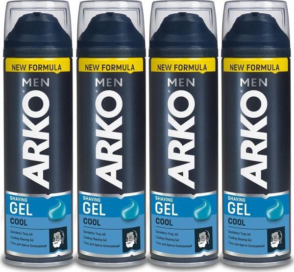 ARKO Men Cool Tıraş Jeli 4X200Ml - Image 1