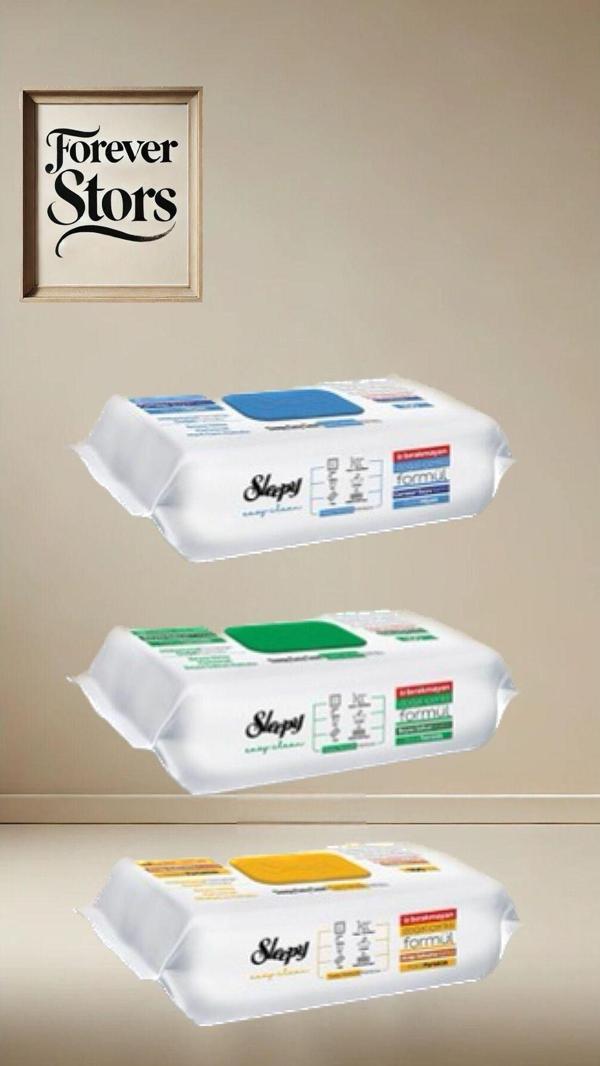 Sleepy Easy Clean Beyaz Sabun Katkılı Çamaşır Suyu Katkılı Arap Sabunu Katkılı 3X100 (300 Yaprak) - Image 1