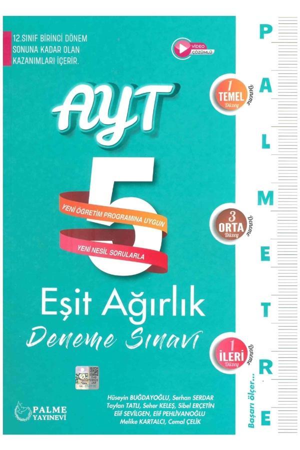 Palme Yks Ayt 5 Deneme Sınavı Eşit Ağırlık Palmetre 1.Dönem - Palme Yayınları - Palme Yayınları - Image 1
