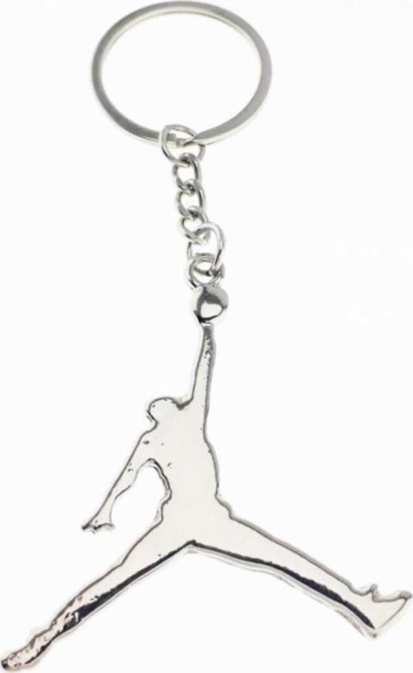 Gri Jordan Nba Bulls Basketbol Smaç Metal Hediyelik Anahtarlık - Image 1