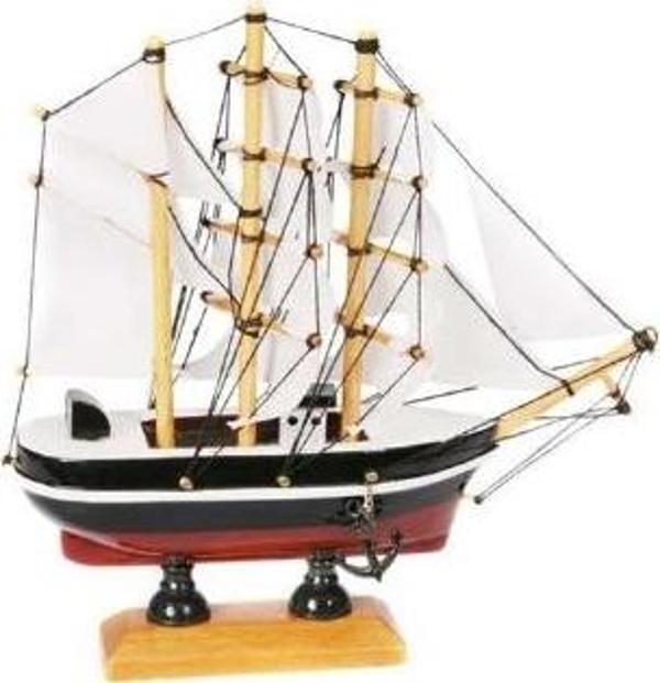 Maket Gemi 16X4.5X15 cm Hediyelik Dekoratif Masaüstü Ev Ofis Aksesuar  - Image 1