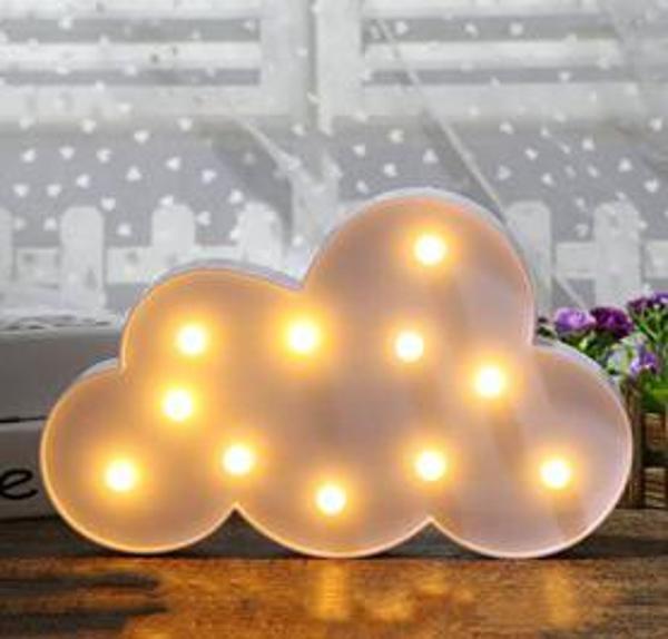 Led Işık Mavi Bulut Gece Lambası - Image 1