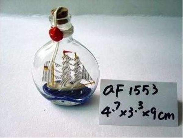 ŞİŞE GEMİ Dekoratif Hediyelik Ev Ofis Aksesuarı   - Image 1
