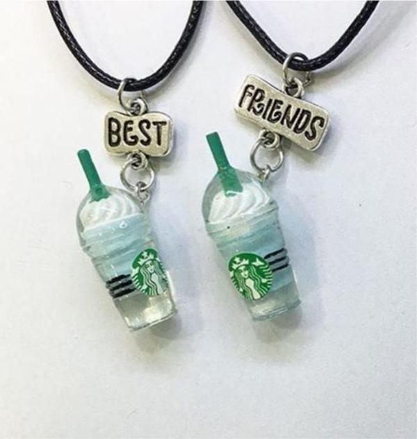 Best Friends Starbucks Kolye - Image 1