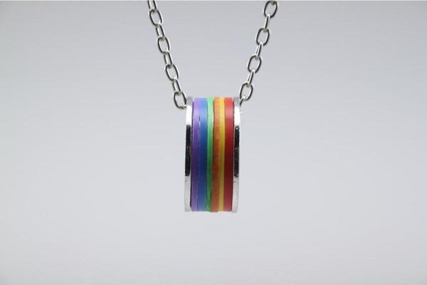 Gökkuşağı Rainbow Kolye Yüzük Aksesuar Şık  - Image 1