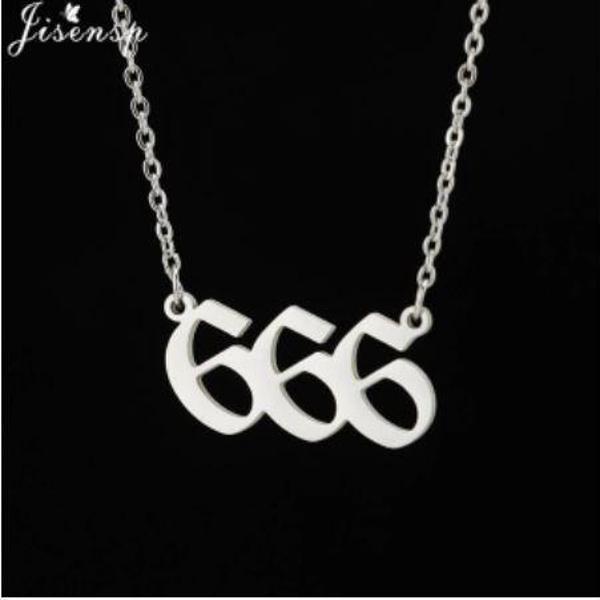 666 Melek Sayısı  Gümüş  Renk  Kolye Aksesuar Şık Takı Kolye Süs - Image 1