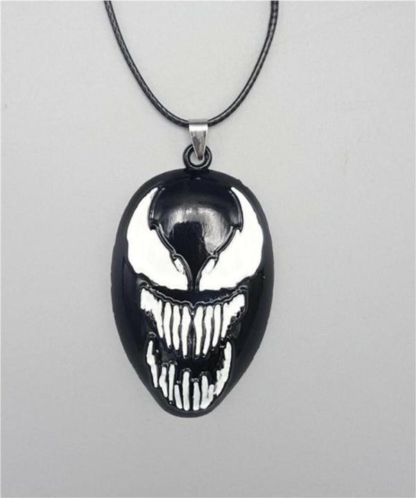 Siyah Marvel - Venom Logo Kolye  Aksesuar Şık Süs - Image 1