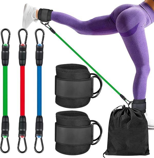 Valkyrie 6 Parça Popo Baldır Kalça Egzersiz Seti Bacak Direnç Tansiyon Lastiği Pilates Yoga Destekleyici - Image 1