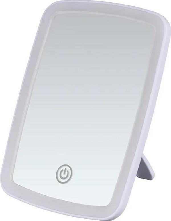 Valkyrie LED Işıklı Şarjlı Makyaj Aynası - 3 Farklı Işık Tonu - Dokunmatik Ekran - Dimmers Ayarı - Beyaz, Sarı, Gün Işığ - Image 1