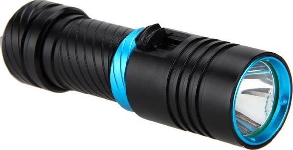 Valkyrie Profesyonel Şarjlı Su Altı Dalış Feneri Metal Kasa Yüksek Aydınlatma Su Geçirmez  2000mAh Kutulu - Image 1