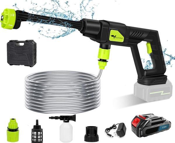 Valkyrie Şarjlı ve Yüksek Basınçlı İlaçlama Oto Yıkama ve Sulama Tabancası 6 Farklı Püskürtme 24V 15.000mAh Yüksek Kapas - Image 1
