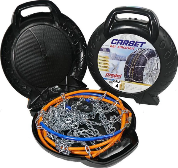 Carset 195/50R13 Grup:4 Seri X Takmatik Otomobil Kar Zinciri (Paket İçeriği 2 adettir) - Image 1