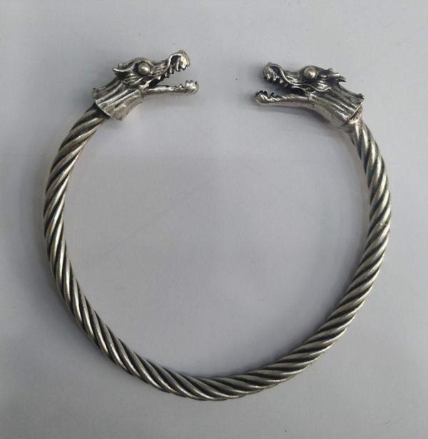 Ejderha Başlı Viking Bileklik Ayarlanabilir Şık Hediyelik - Image 1
