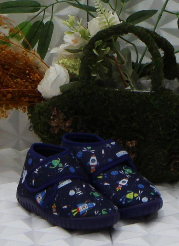 Fort Sly 8388 Lacivert Anaokulu Kreş Ev Erkek Çocuk Panduf Ayakkabı - Image 1