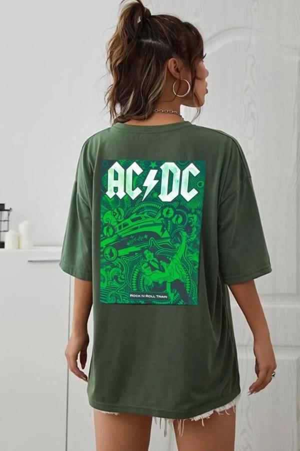 Unisex Acdc Baskılı T-shirt - Image 1
