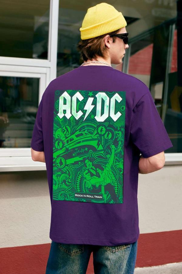 Unisex Acdc Baskılı T-shirt - Image 1