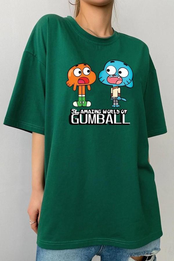 Unisex Gumball Baskılı T-shirt - Image 1