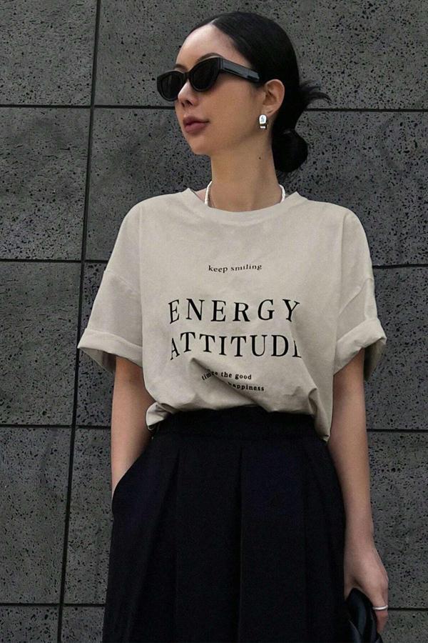 Unisex Energy Baskılı Tasarım Tshirt - Image 1
