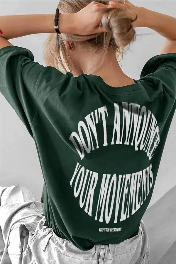 Unisex Dont Baskılı T-shirt - Image 1