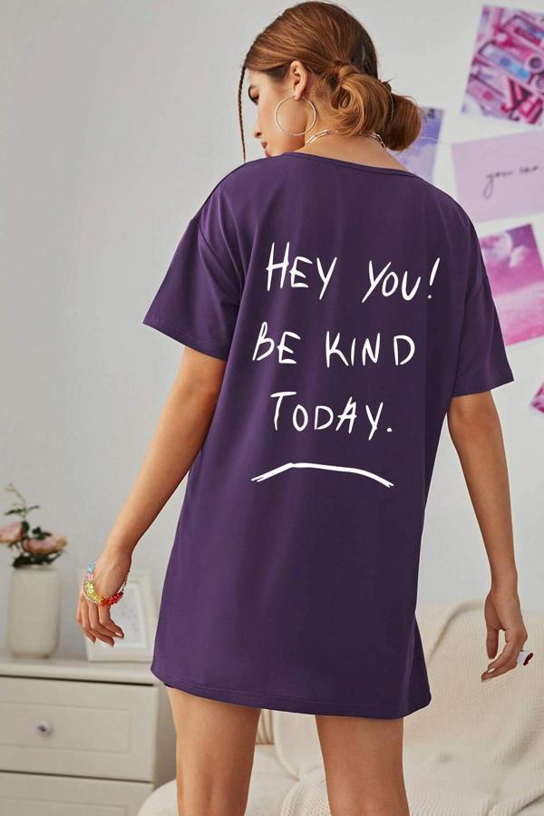 Unisex Hey you Baskılı T-shirt - Image 1